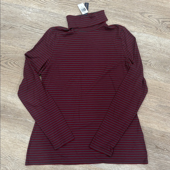 Pendleton Striped Turtleneck Womens Large Pima Cotton Modal Top NWT - Picture 3 of 12